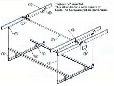 4000 lb. Pontoon Boat Lift