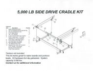 5000 lb. Side Drive Cradle Boat Lift