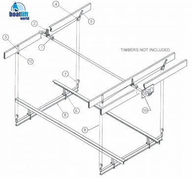 6000 lb. Pontoon Boat Lift