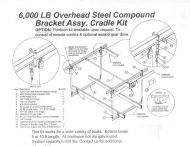 6000 lb. Overhead Steel Boat Lift