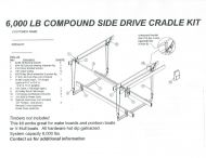 6000 lb. Side Drive Cradle Boat Lift 