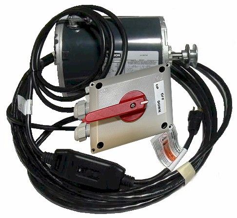 Boat Lift Motor TENV, Lock On Switch, Wire, GFCI, 110v